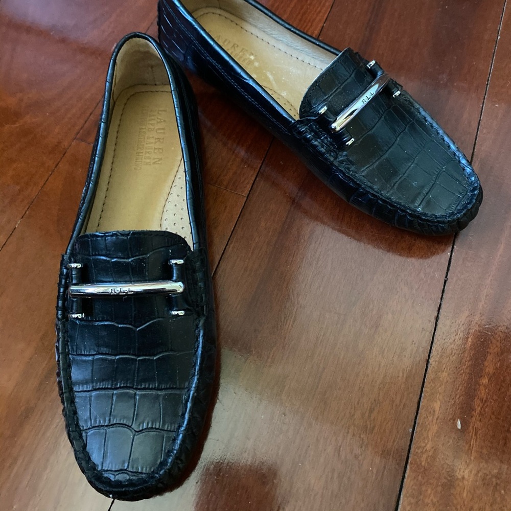 Ralph Lauren Black Loafers